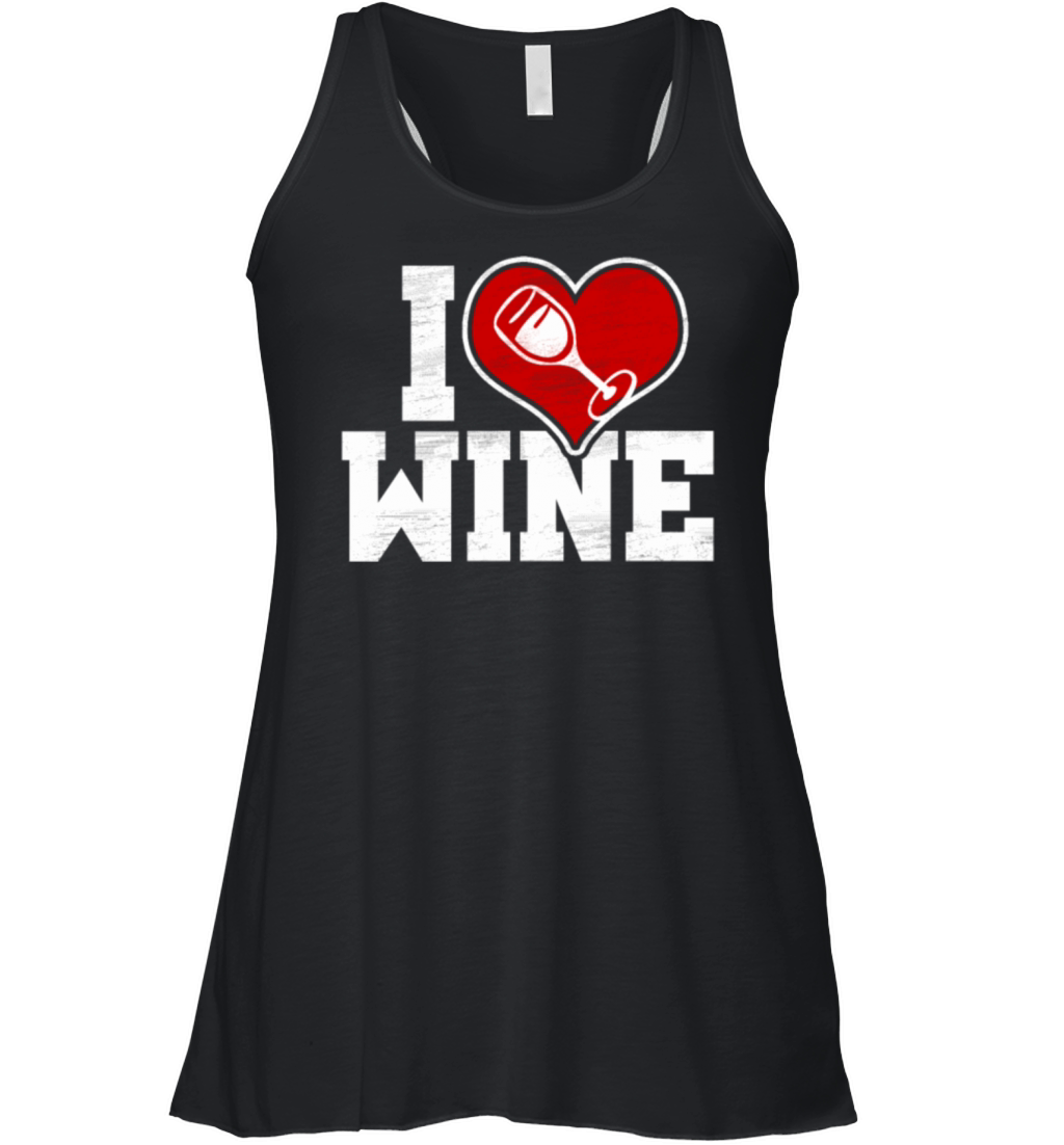 I Love Wine Women's Flowy Tank Top