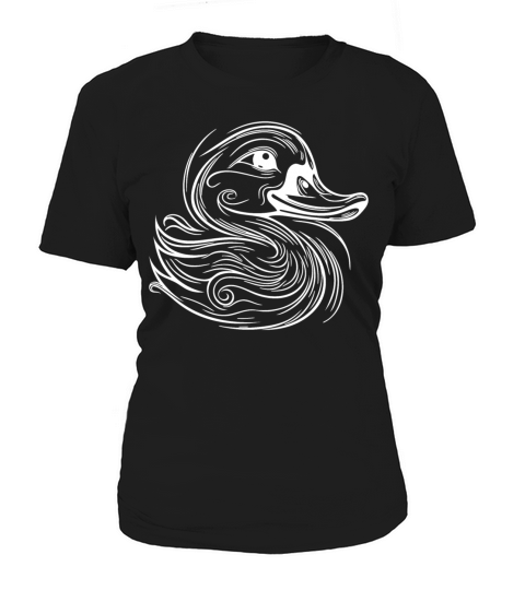 Vintage Tattoo Lines Duck With Big Beak Women's T-Shirt