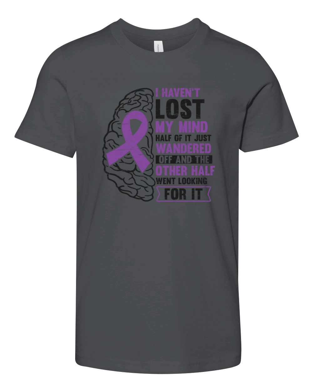 Epilepsy Purple Ribbon Epileptic Epilepsy Youth Unisex Jersey Tee