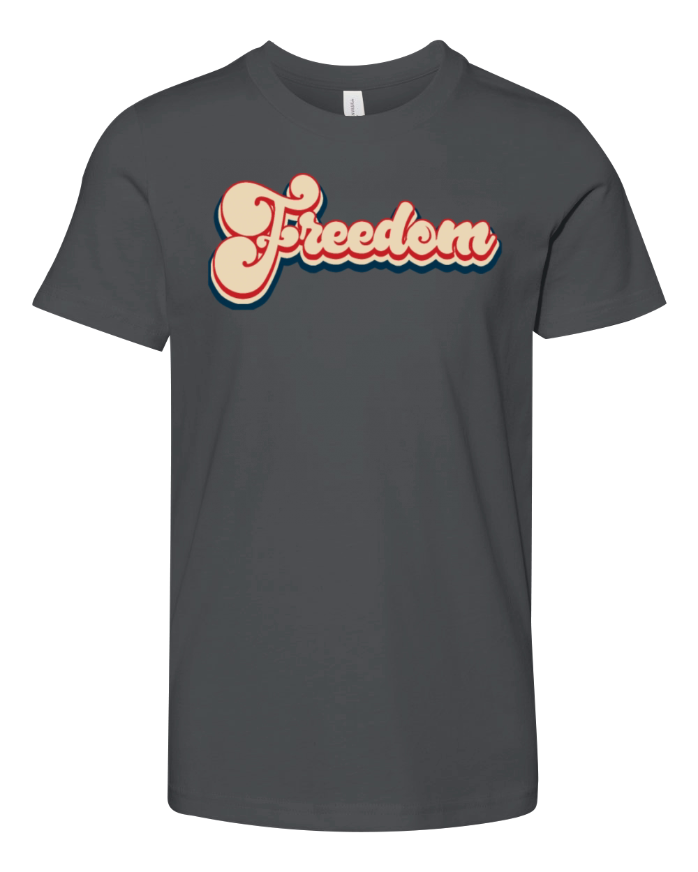 Freedom Patriotic 4th of July Vintage Youth Unisex Jersey Tee