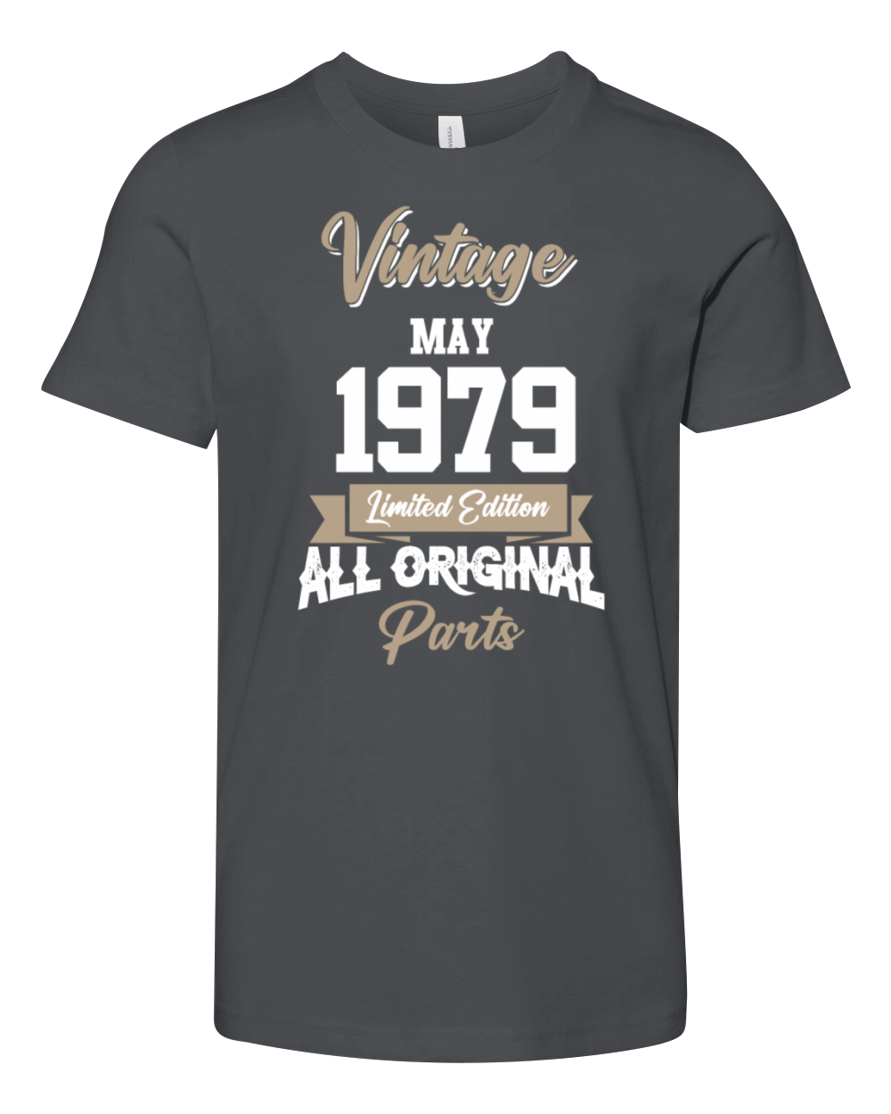 May 1979 Vintage Birthday Present Youth Unisex Jersey Tee