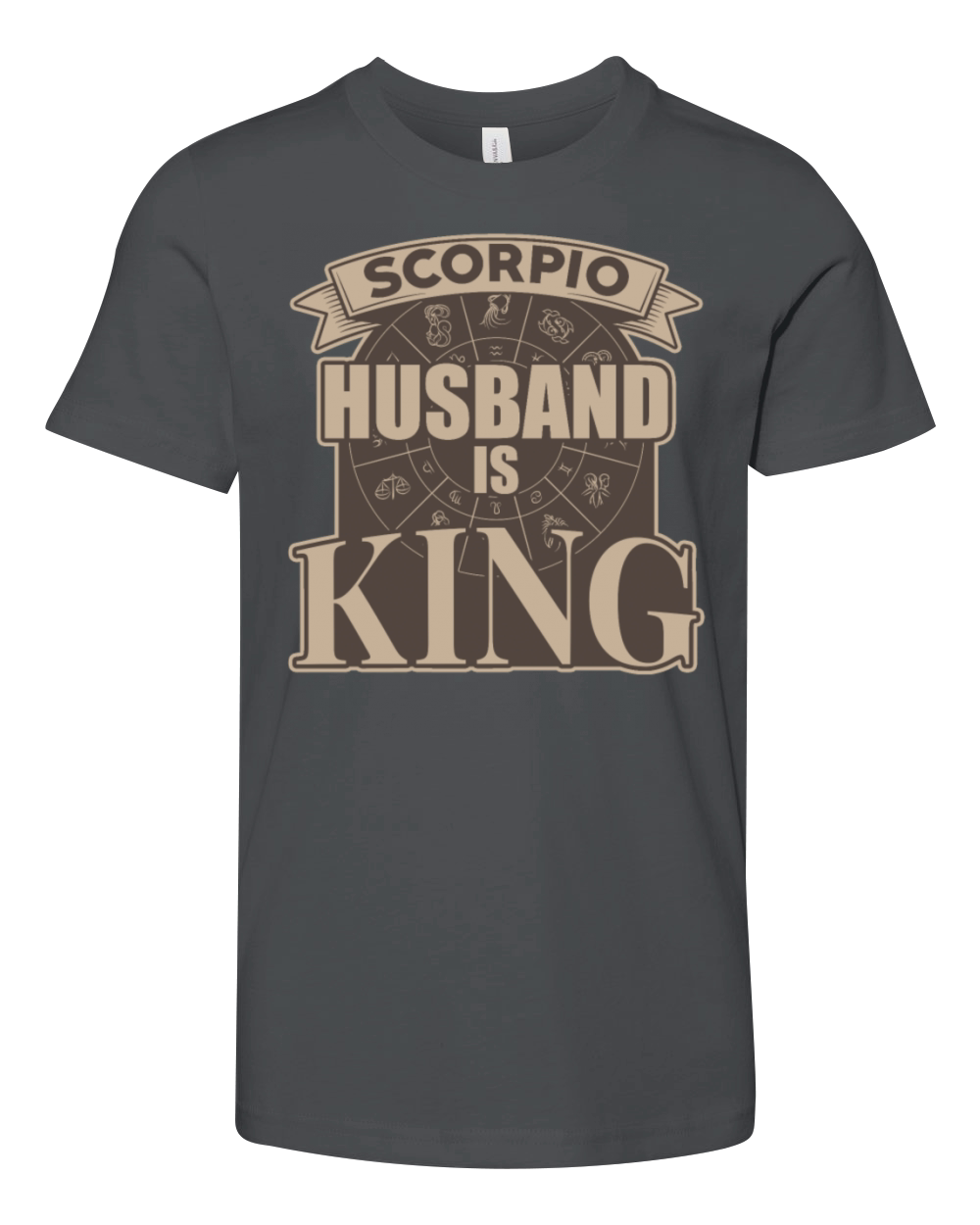 Scorpio Husband is King Youth Unisex Jersey Tee