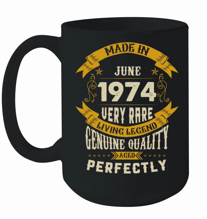 June 1974 Vintage Birthday Present Ceramic Mug