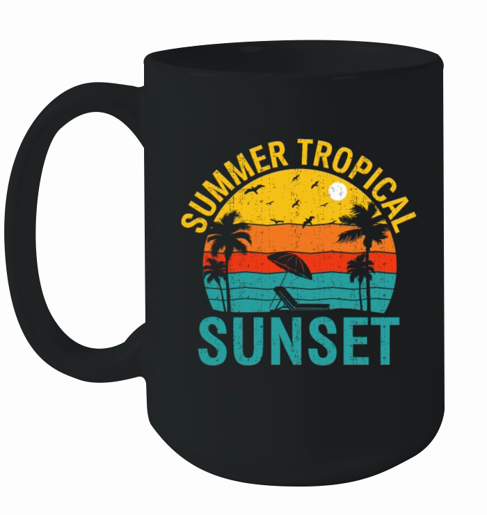 Summer Season Tropical Vacation Beach Summertime Ceramic Mug