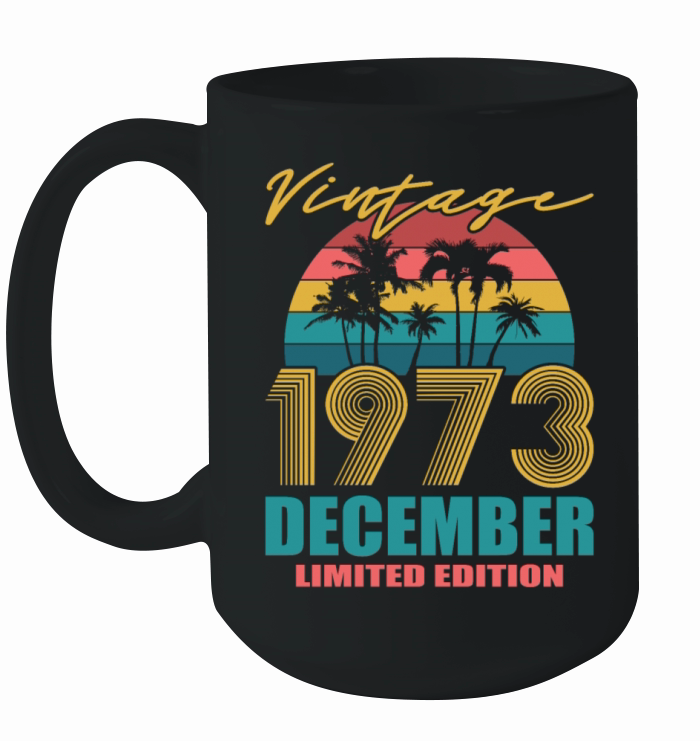 Vintage December 1973 Limited Edition Ceramic Mug