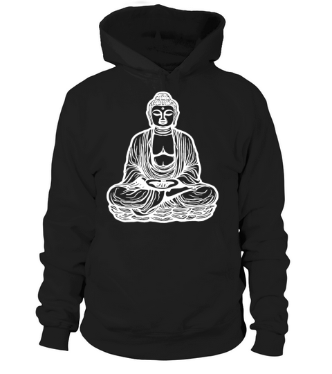 Far Eastern Buddha Lotus Meditation Tattoo Style Hoodie Unisex