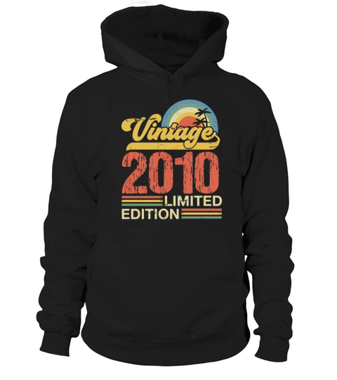 Retro Vintage 2010 Limited Edition Hoodie Unisex