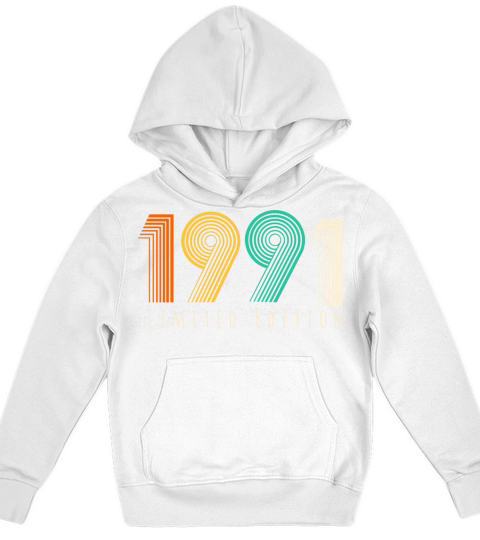 Vintage 19991 retro 1991 birthday Kids Hoodie