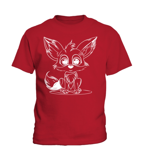 Cute Kid Desert Fox Big Ears Portrait Kids T-Shirt