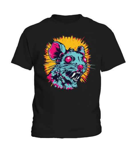 Horror Scary Retro Vintage Zombie Rat Kids T-Shirt