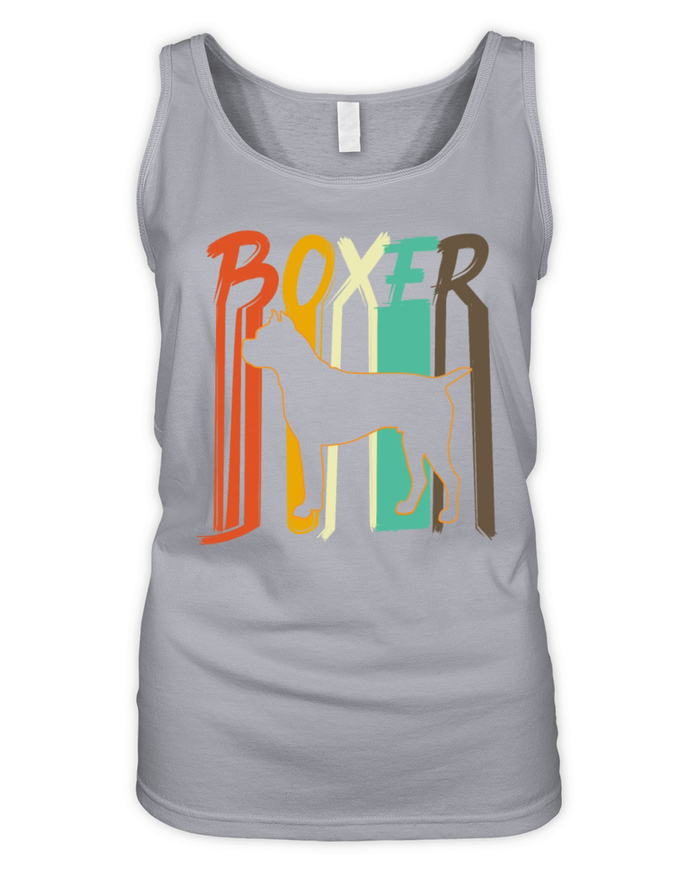 Retro Vintage Boxer Dog Organic Women's Tank Top