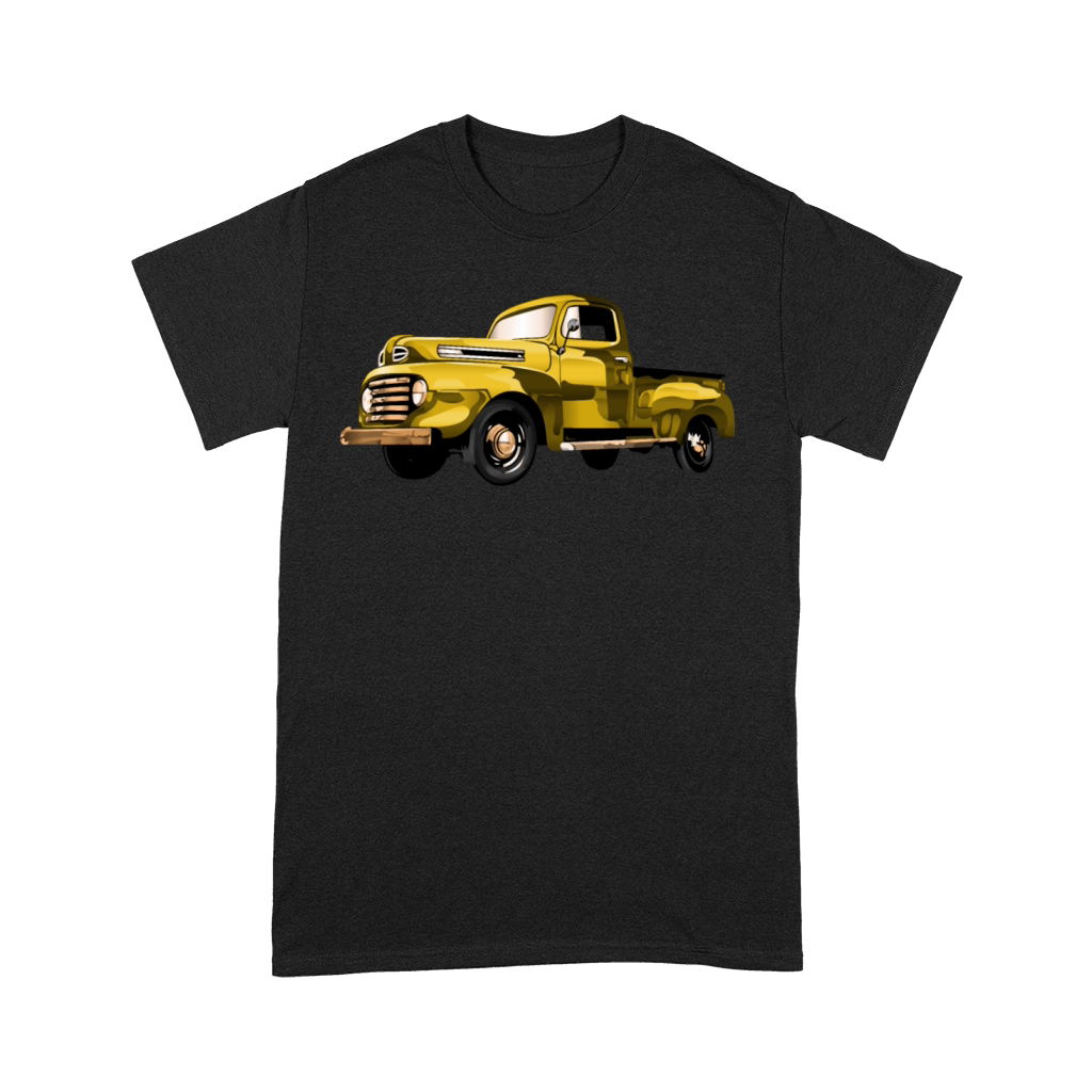 Retro Vintage American Classic Car in yellow Premium T-shirt