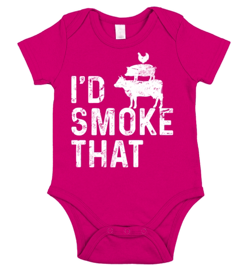 BBQ Party Smoker Chef Dad Id Smoke That Short Sleeve Baby One-Piece