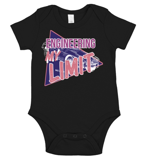 engineering my limit classic car Short Sleeve Baby One-Piece