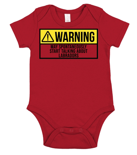 May Spontaneously Start Talking About Labradors Short Sleeve Baby One-Piece