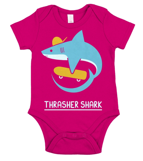Shark Short Sleeve Baby One-Piece