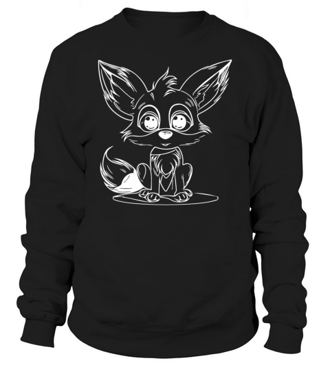 Cute Kid Desert Fox Big Ears Portrait Sweatshirt Unisex