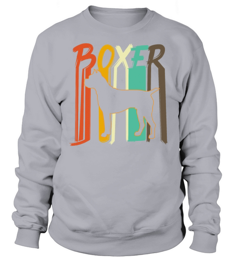 Retro Vintage Boxer Dog Sweatshirt Unisex