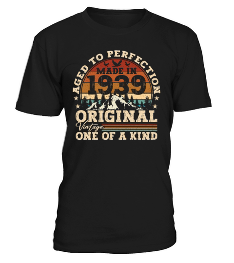 Original Vintage Birthday Gift Idea 1939 T-Shirt Unisex