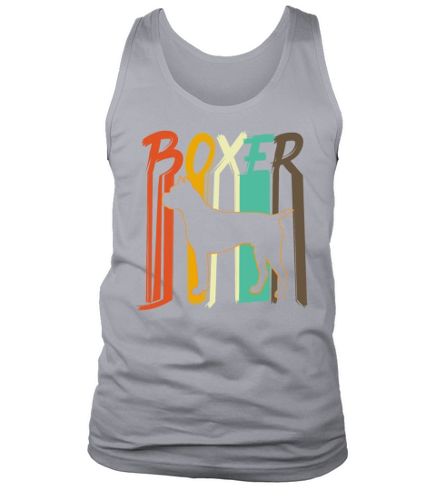 Retro Vintage Boxer Dog Tank Top Unisex