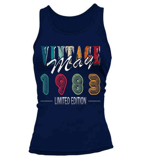 40th birthday man original may vintage 1983 Tank top Woman