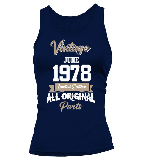 June 1965 Vintage Birthday Present Tank top Woman