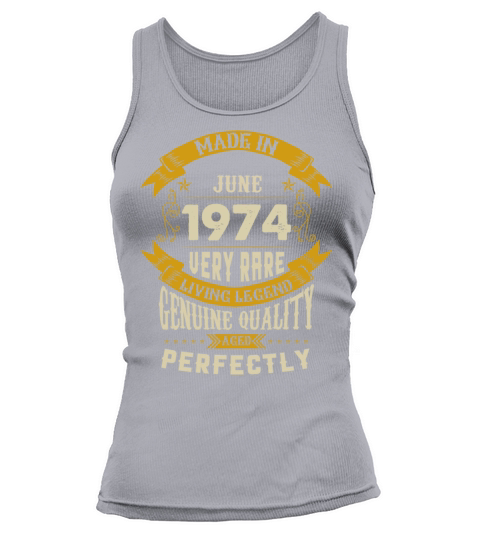June 1974 Vintage Birthday Present Tank top Woman
