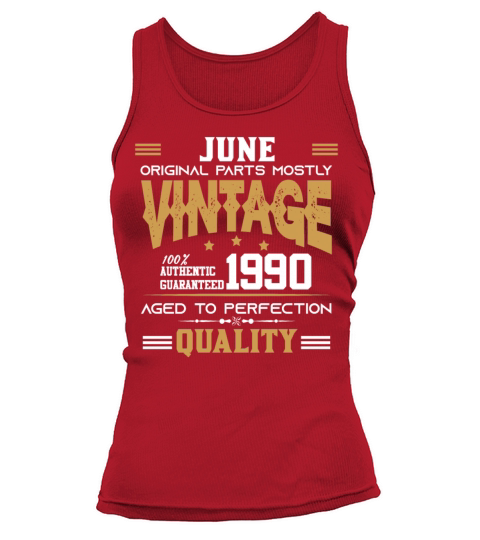 Vintage Aged To Perfection June 1990 Tank top Woman