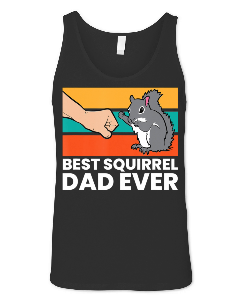 Best Squirrel Dad Ever Vintage Squirrel Unisex Jersey Tank