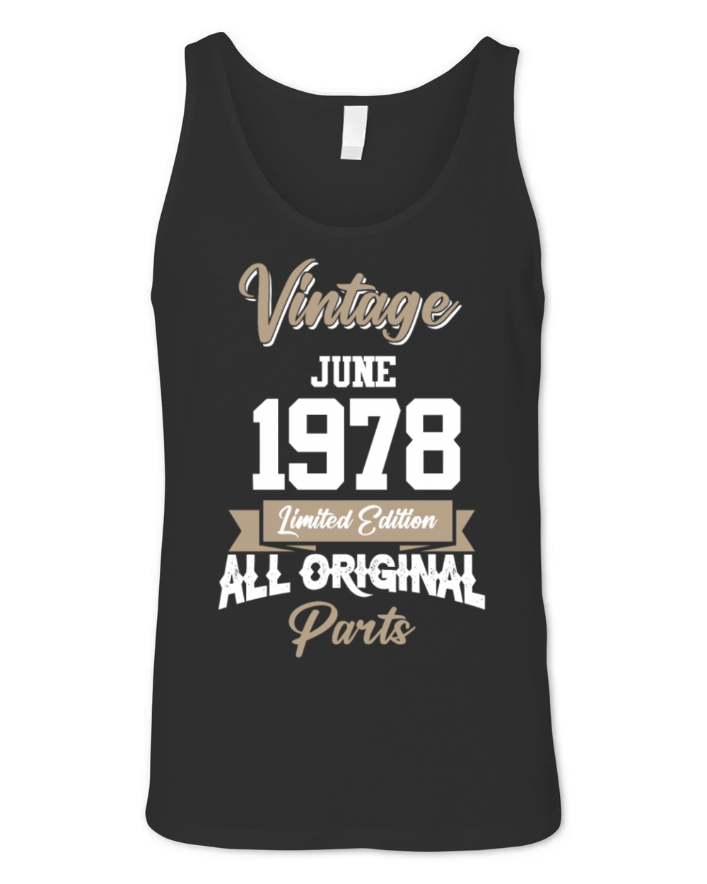 June 1965 Vintage Birthday Present Unisex Jersey Tank