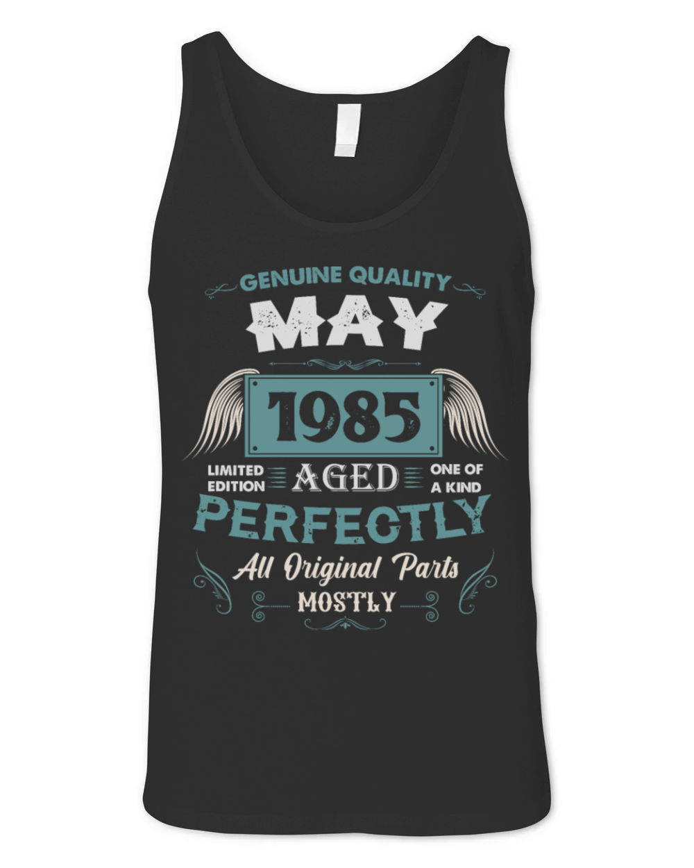 May 1985 Vintage Birthday Present Unisex Jersey Tank