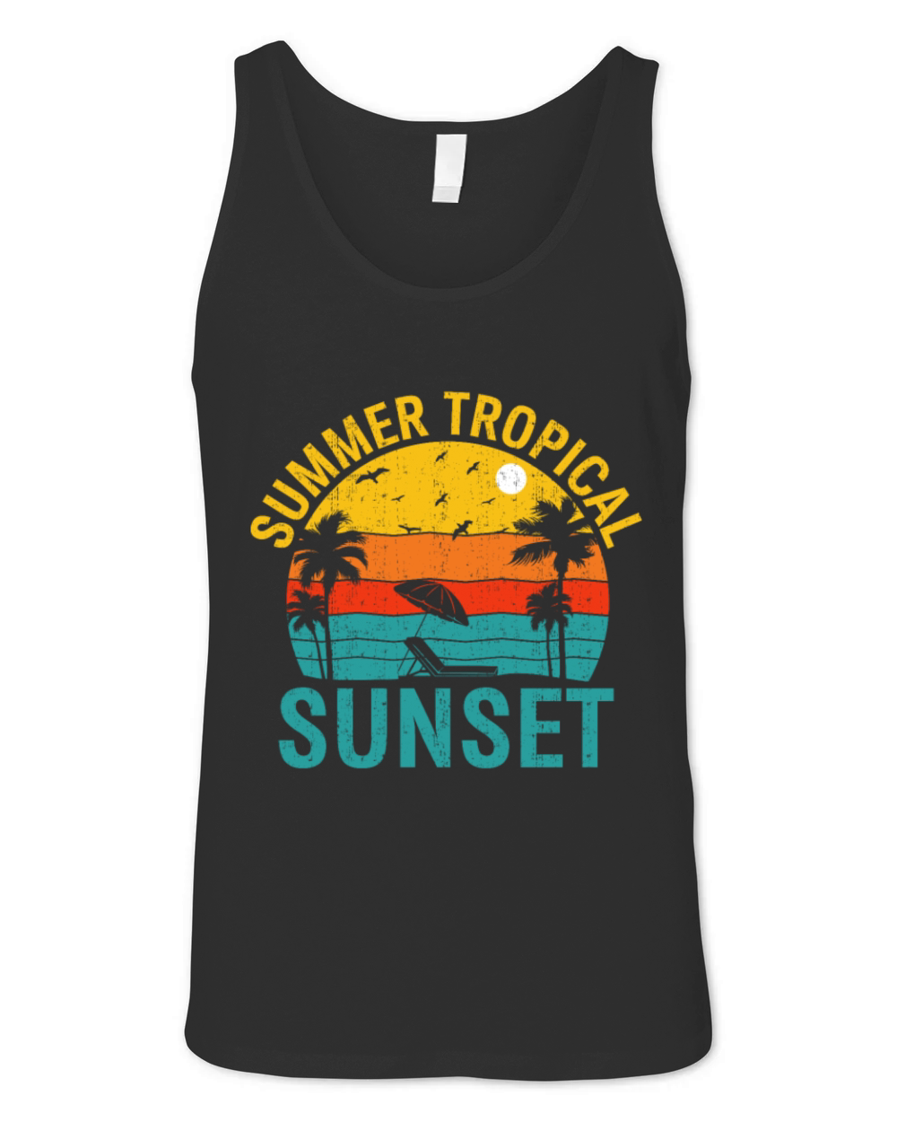 Summer Season Tropical Vacation Beach Summertime Unisex Jersey Tank