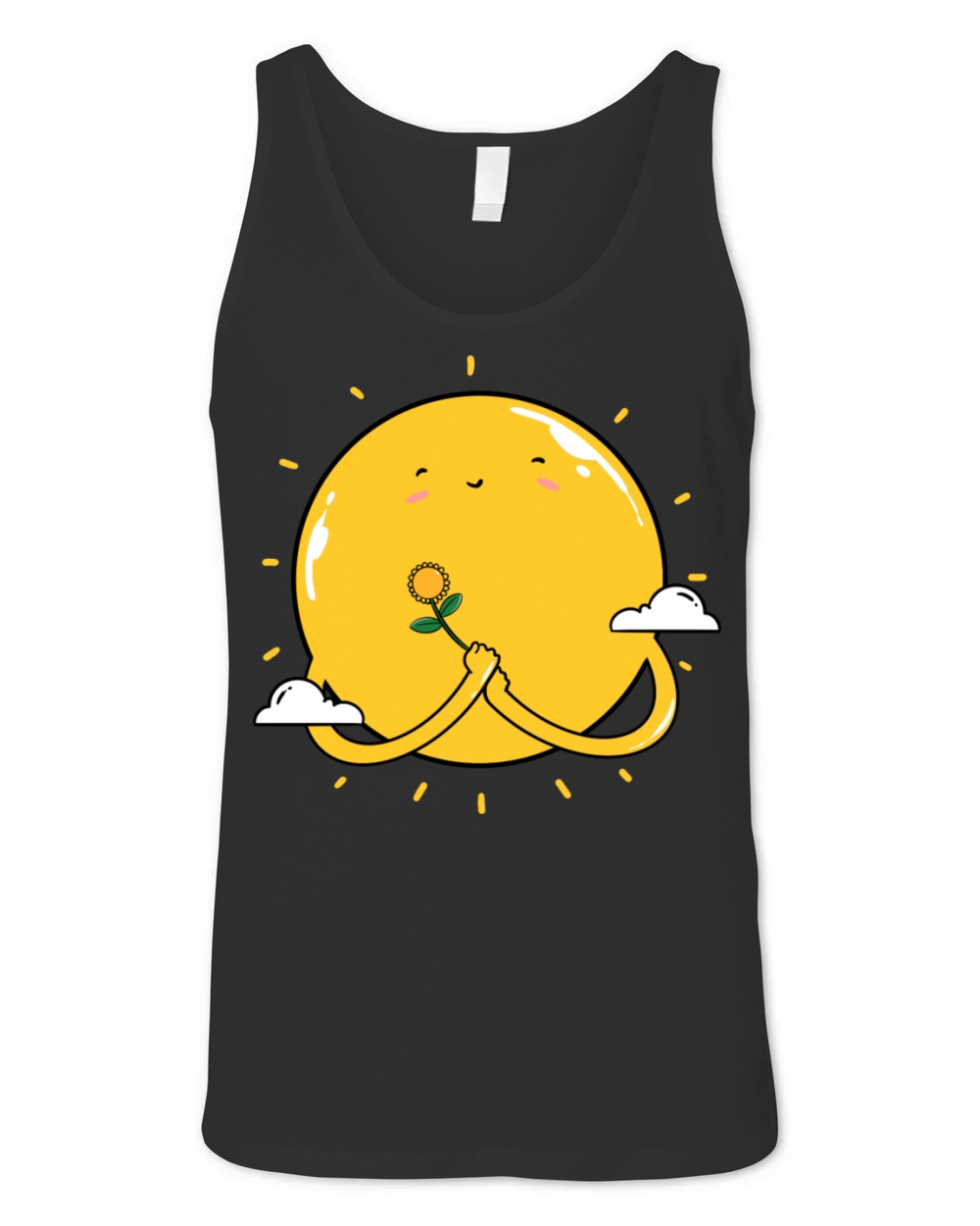 Sun And Flower Unisex Jersey Tank