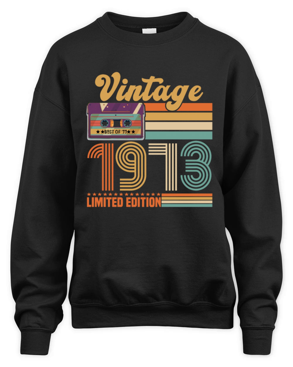 50 Year Old Gifts Vintage 1973 Limited Edition Unisex Premium Crewneck Sweatshirt