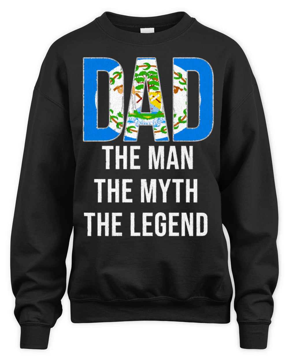 Belize Dad Fathers Day Unisex Premium Crewneck Sweatshirt