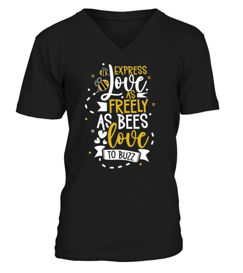 Honey Bee Beekeeping Beekeeper Honeybee Apiary V-Neck T-shirt