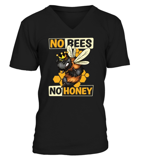 Honey Bee Beekeeping Beekeeper Honeybee Apiary V-Neck T-shirt