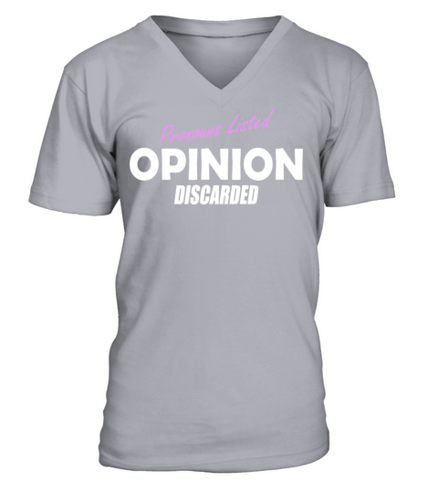 Pronouns Listed Opinion Discarded V-Neck T-shirt