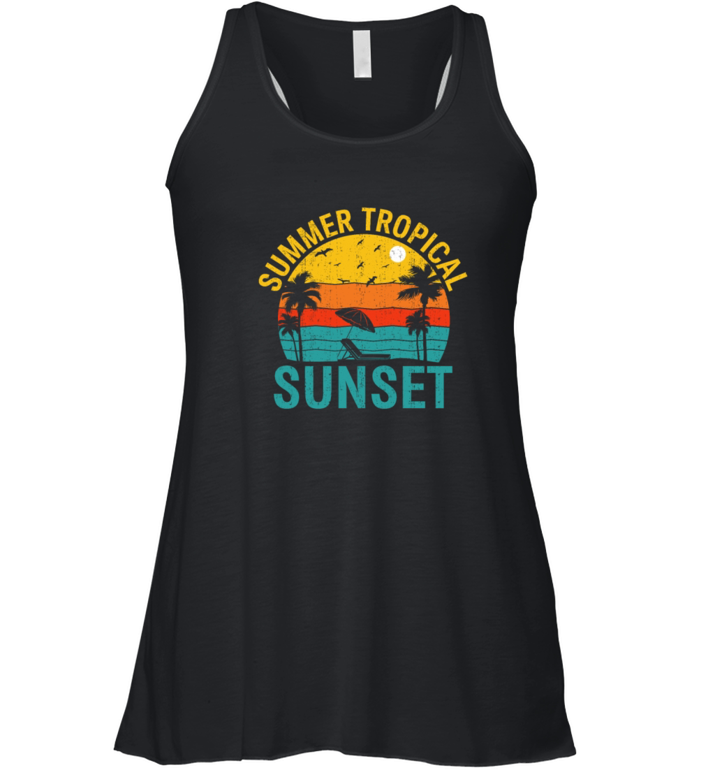 Summer Season Tropical Vacation Beach Summertime Women's Flowy Tank Top