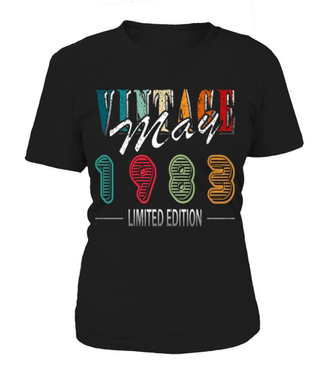 40th birthday man original may vintage 1983 Women's T-Shirt