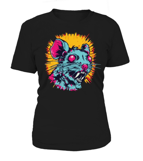 Horror Scary Retro Vintage Zombie Rat Women's T-Shirt