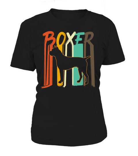 Retro Vintage Boxer Dog Women's T-Shirt