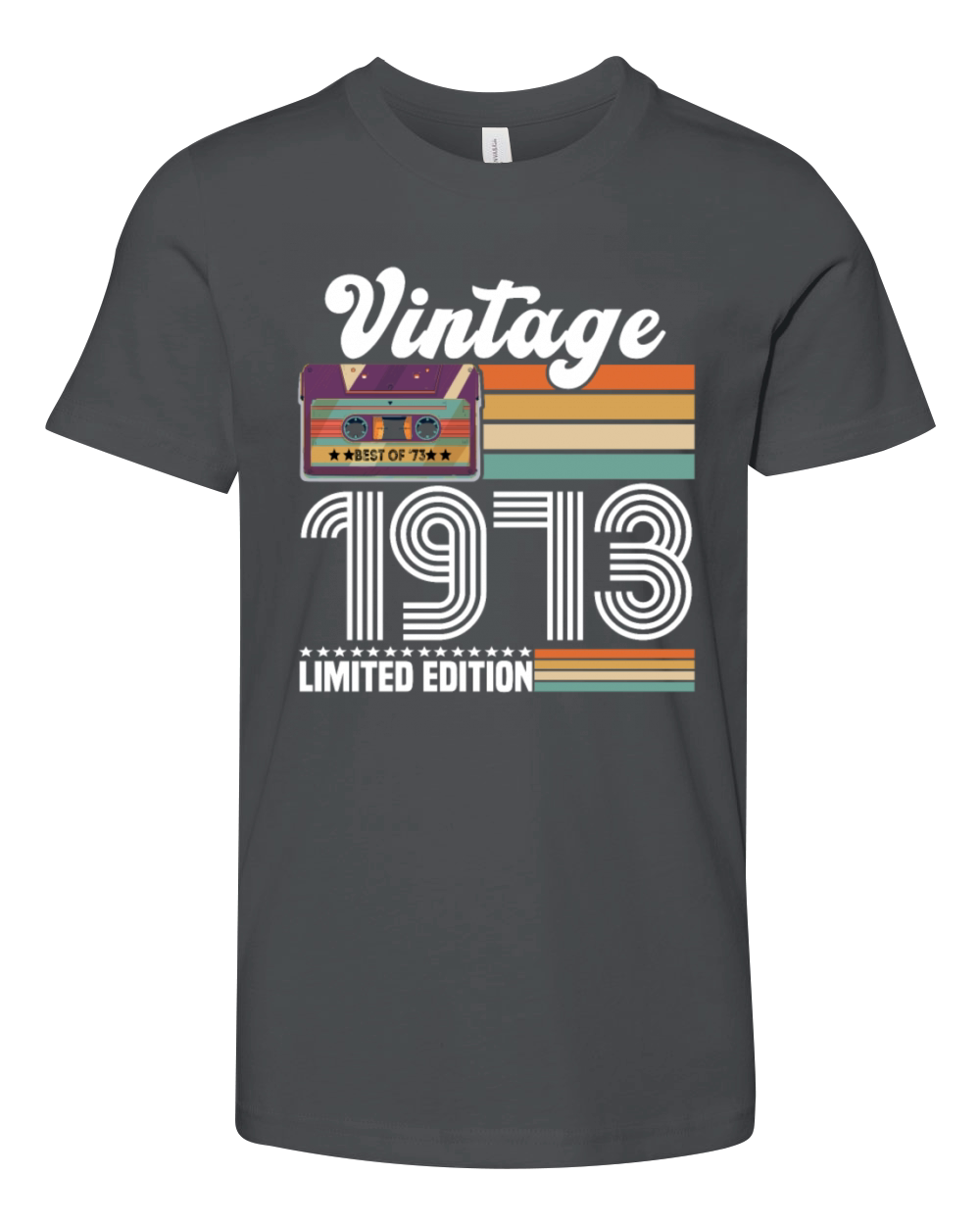 50 Year Old Gifts Vintage 1973 Limited Edition Youth Unisex Jersey Tee