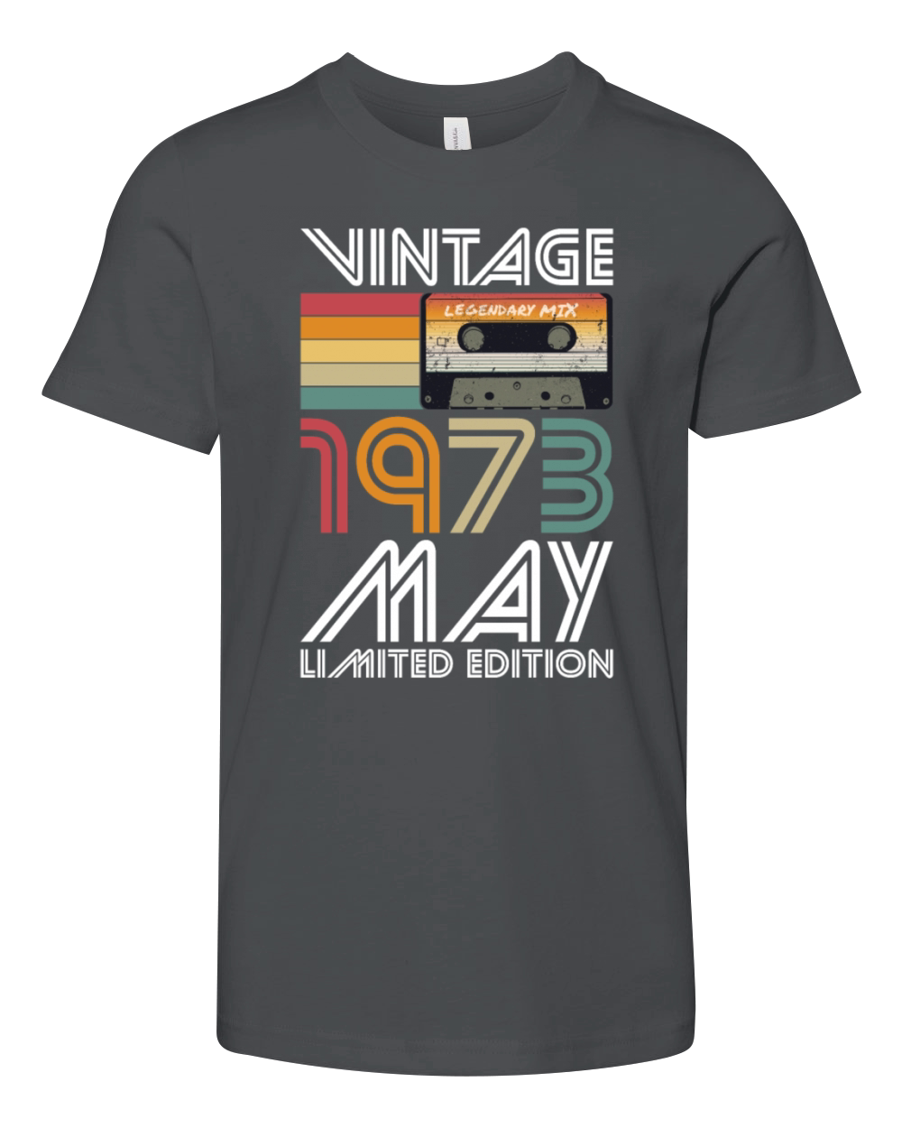 50th birthday may 1973 vintage 1973 Youth Unisex Jersey Tee