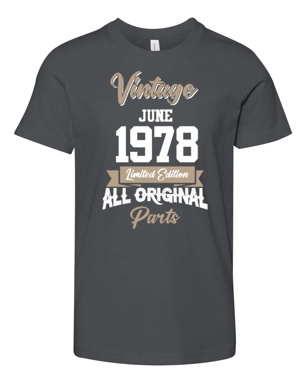 June 1965 Vintage Birthday Present Youth Unisex Jersey Tee