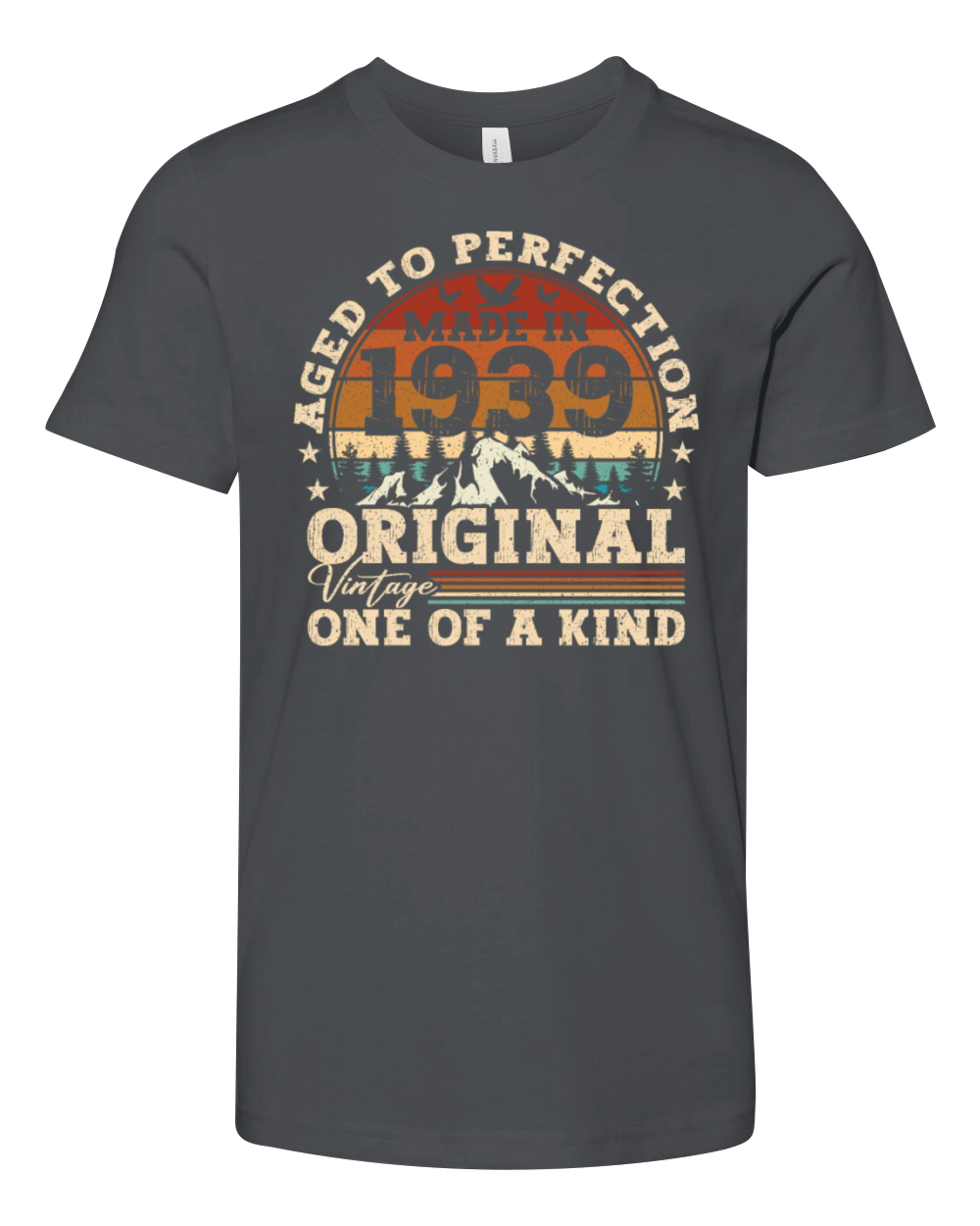 Original Vintage Birthday Gift Idea 1939 Youth Unisex Jersey Tee