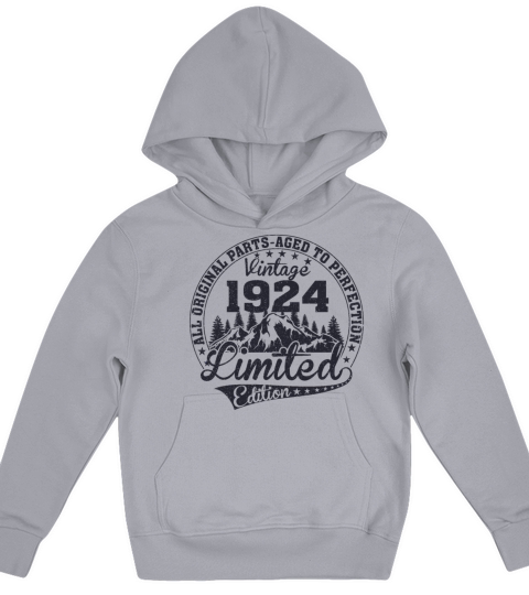 1924 Birthday vintage vintage sloth gift Kids Hoodie