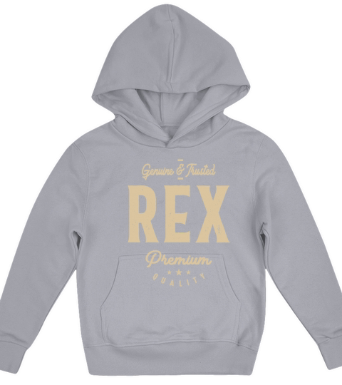 Mens Name Rex Genuine and Trusted Kids Hoodie