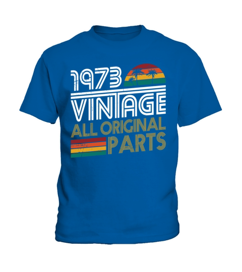 50th birthday vintage 1973 born in 1973 Kids T-Shirt