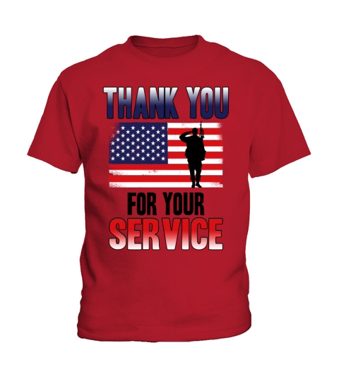 Veterans Day Thank You For Your Service Kids T-Shirt